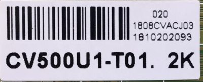 KIT DE TARJETAS PARA TV ELEMENT / MAIN FUENTE 103100060 / CV3553BH-Q42 / D3553BHQ4213.3C3 / E17251-SY / T-CON CV6744A1A-V1.0 / CV500U1-T01 / PANEL T500-V35-DLED / DISPLAY V500HJ1-PE8 / MODELO ELFW5017 - Imagen 2